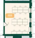 Floor plan of full time office workspace in X And Why Bloomsbury