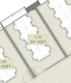 Floor plan of full time office workspace in Space Made 10 St Bride Street