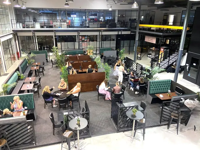 Coworking area and breakout space in International House Business Centre