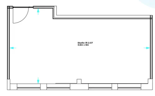 Floor plan of full time office workspace in Ink Rooms