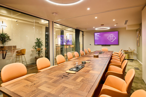 Meeting room at 50 Grosvenor Hill