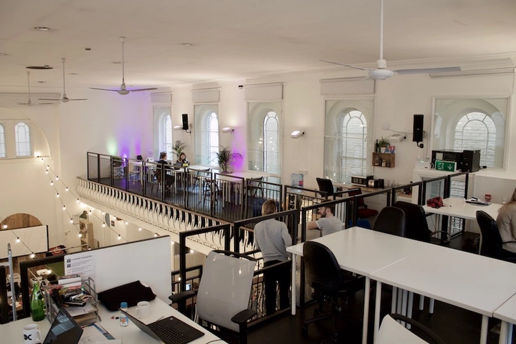 Coworking area in Only Connect, Kings Cross