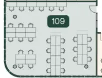 Floor plan of full time office workspace in X+Why Manchester 