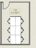 Floor plan of full time office workspace in Studio Y
