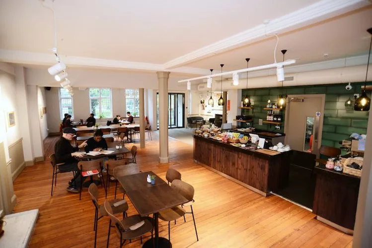 Coworking and cafe area at Oxford House