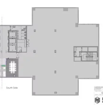 Floor plan of full time office workspace in Sierra Quebec Bravo 