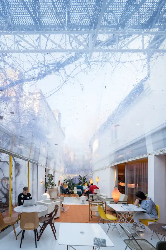 Coworking area in Second Home Holland Park