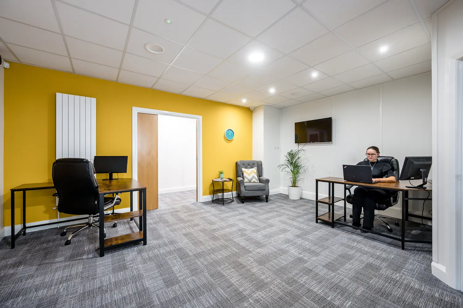 Coworking area and breakout space in UBCUK Wirral