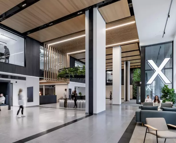 Reception area at Spacemade 10 X