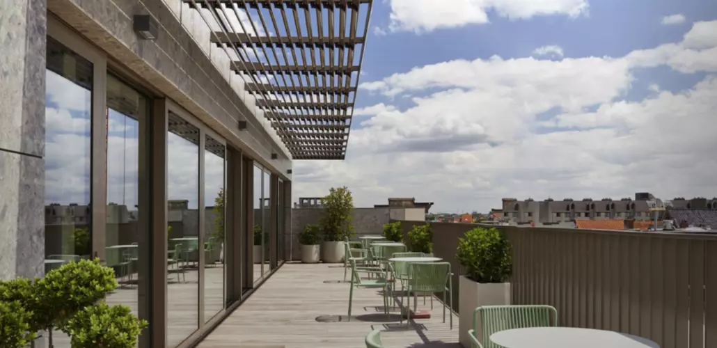 Outside area in Clockwise Antwerp