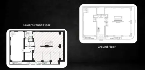 Floor plan of full time office workspace in Workplace+ 30 Gresse Street