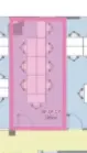 Floor plan of full time office workspace in Runway East Bath