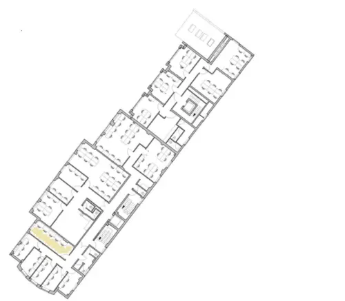 Floor plan of full time office workspace in Uncommon Fulham