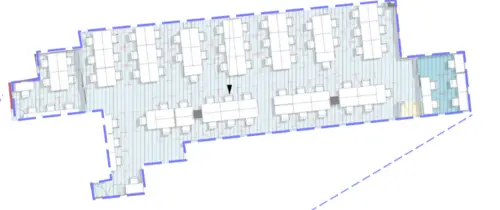 Floor plan of full time office workspace in 3 Waterhouse Square