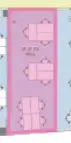 Floor plan of full time office workspace in Runway East Bath