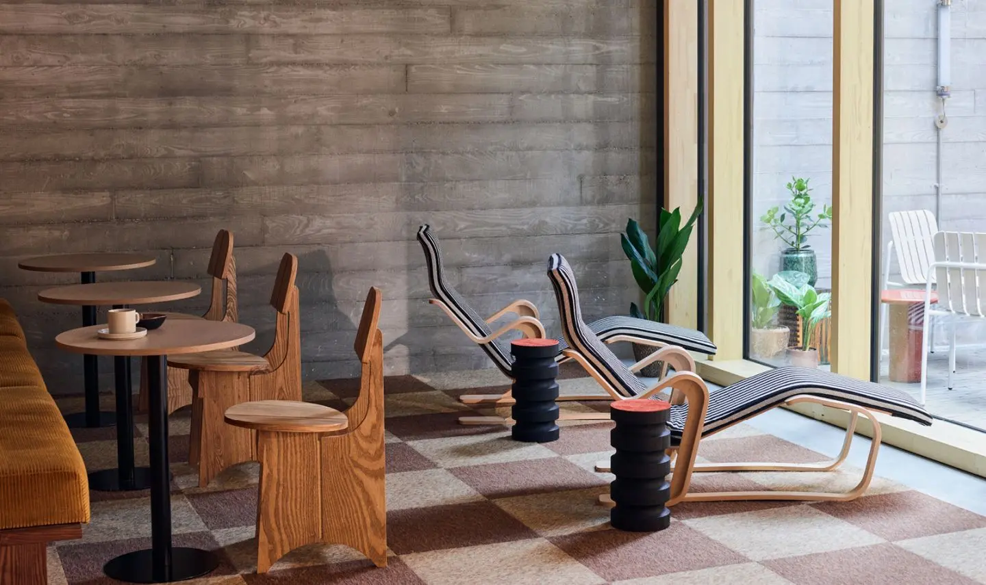 Coworking area in FORA Black and White Building
