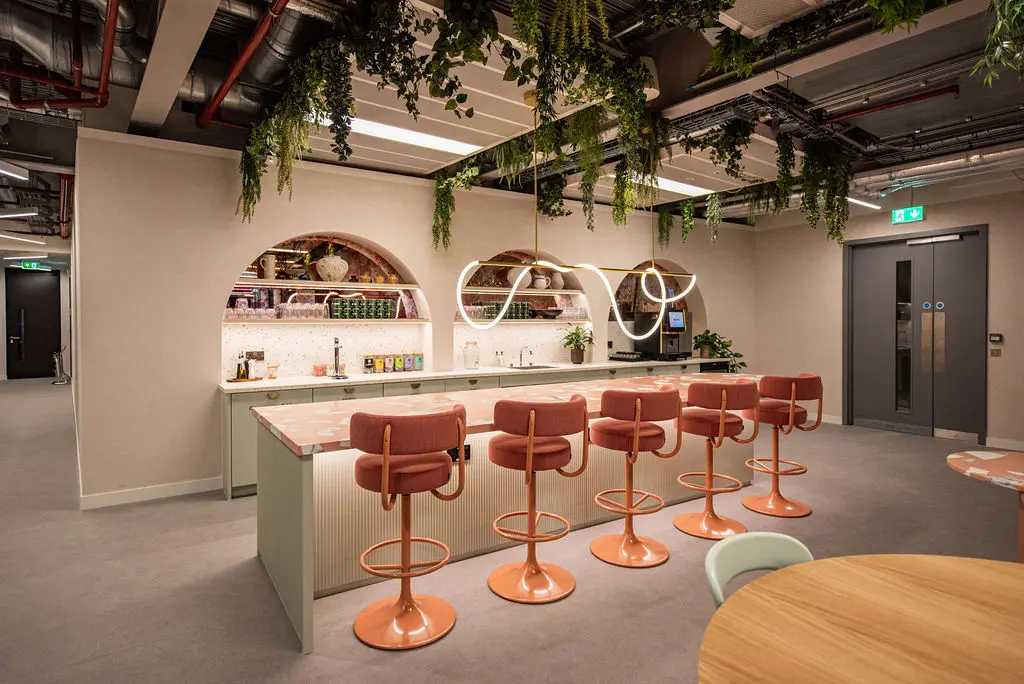 Breakout space at Huckletree Bishopsgate