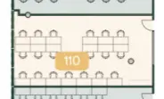 Floor plan of full time office workspace in X+Why Manchester 
