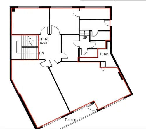 Floor plan of full time office workspace in Ironwood Works