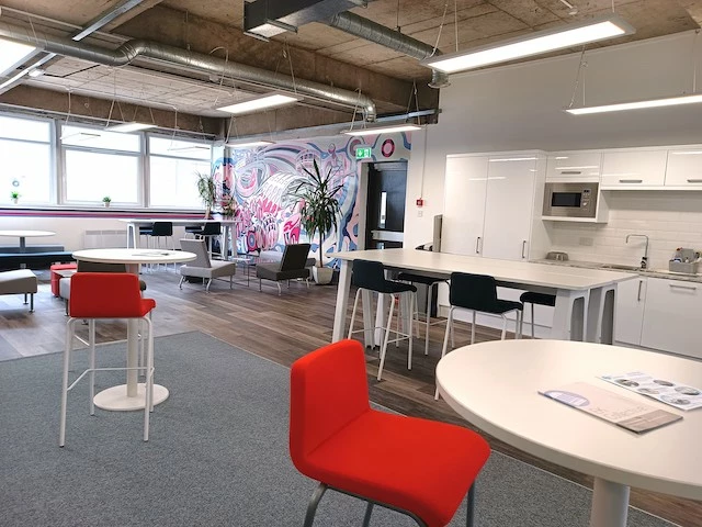 Breakout area at EK Collective Glasgow