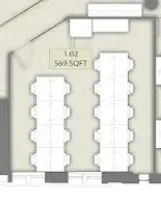 Floor plan of full time office workspace in Space Made 10 St Bride Street