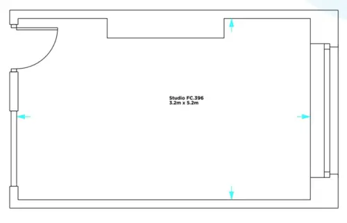 Floor plan of full time office workspace in Salisbury House