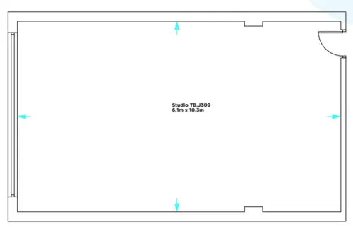 Floor plan of full time office workspace in The Biscuit Factory