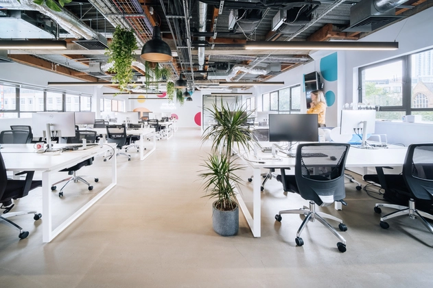 Exterior of building in Techspace Shoreditch