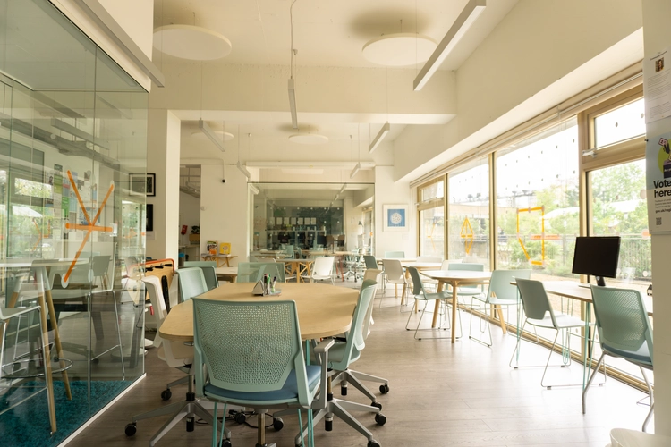 Coworking area in Health Foundry