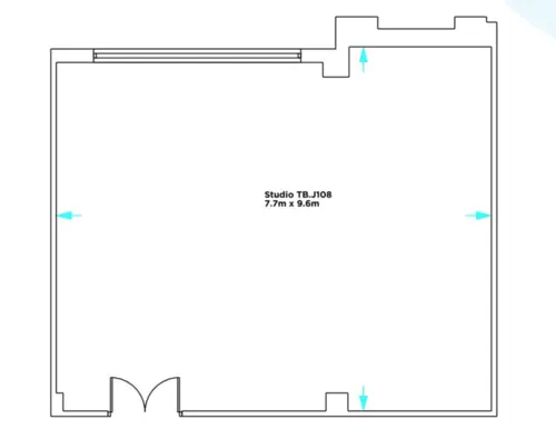 Floor plan of full time office workspace in The Biscuit Factory