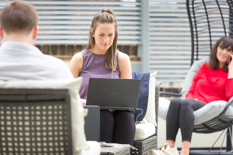 Coworking area in Landmark Newman Street