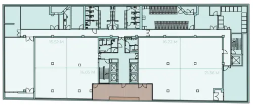 Floor plan of full time office workspace in Southwork