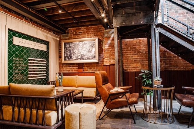 Coworking area and breakout space in The Hub on Verulam