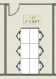 Floor plan of full time office workspace in Studio Y