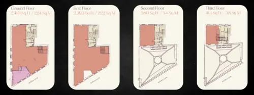 Floor plan of full time office workspace in Dome Spitalfields