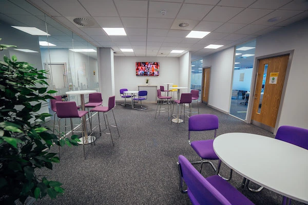 Shared co-working space at FigFlex Offices Coventry