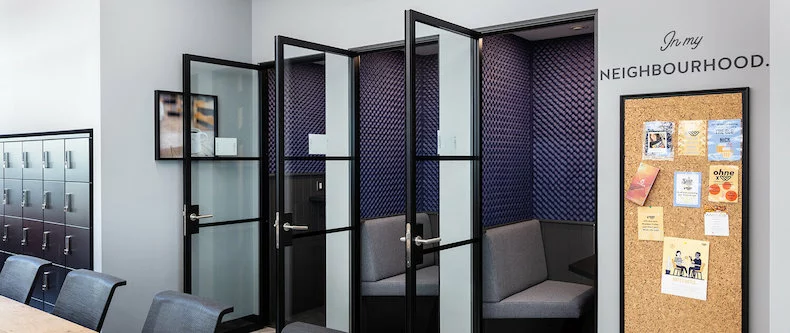 Phone booths in Work.Life Holborn