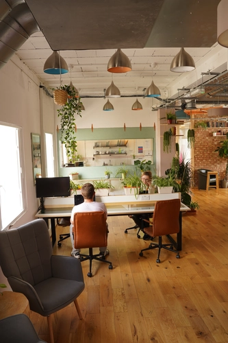 Coworking area in Bespoke Spaces Archway 