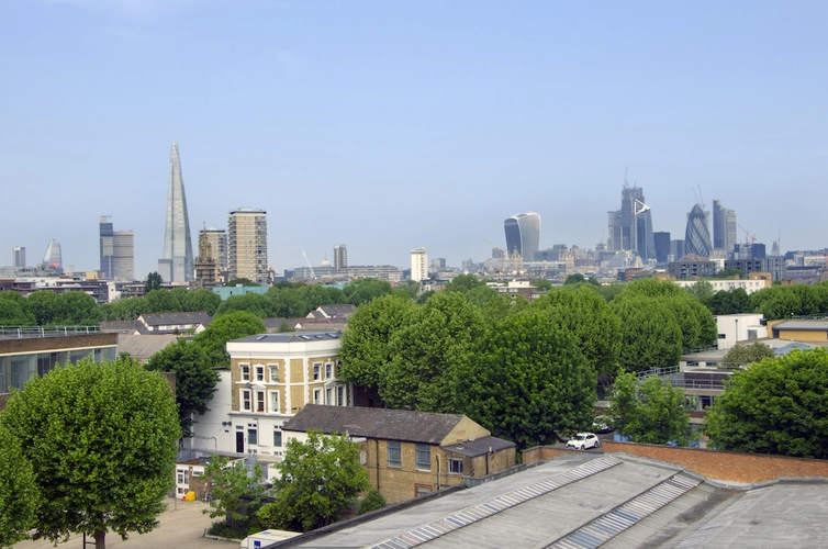 Exterior of building in The Biscuit Factory