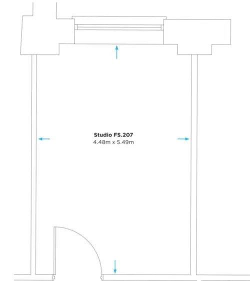 Floor plan of full time office workspace in Fleet Street Workspace 