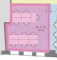 Floor plan of full time office workspace in Runway East Bath