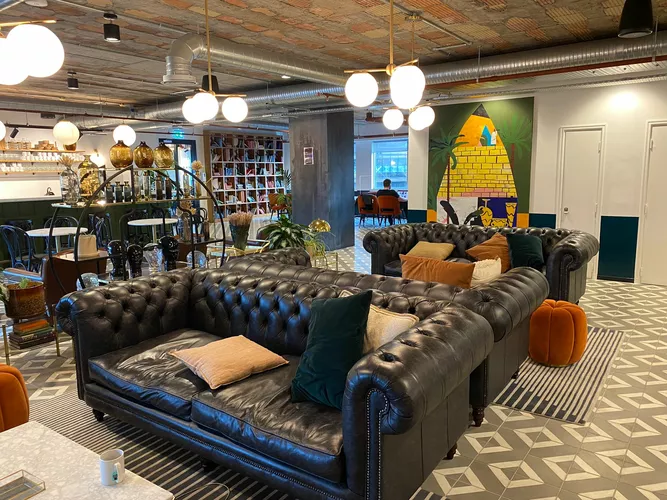 Coworking area and breakout space in Mindspace Hammersmith