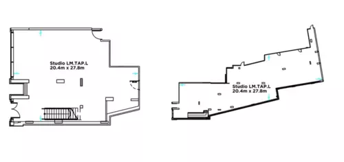 Floor plan of full time office workspace in The Leather Market
