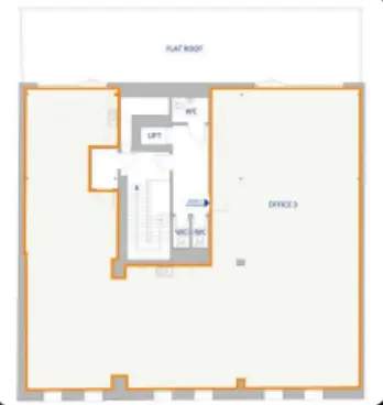 Floor plan of full time office workspace in Workplace+ 120 Camden High Street