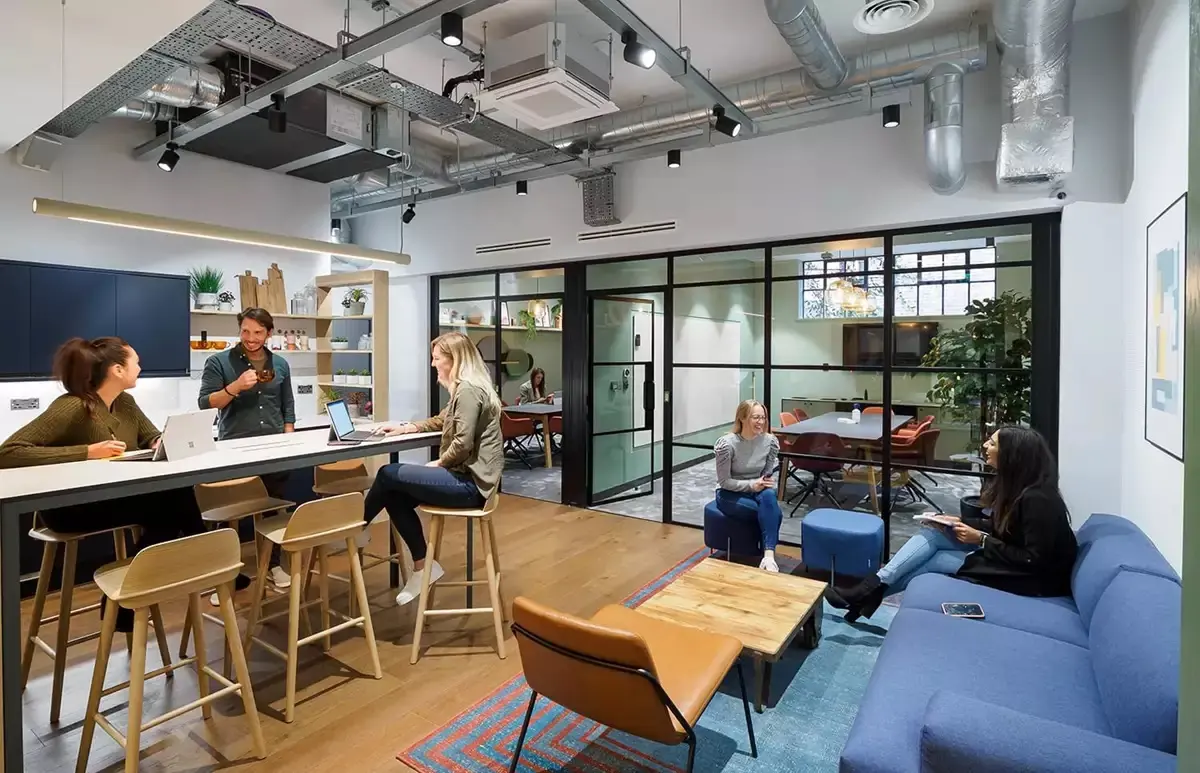 Outside area in Exmouth House Workspace