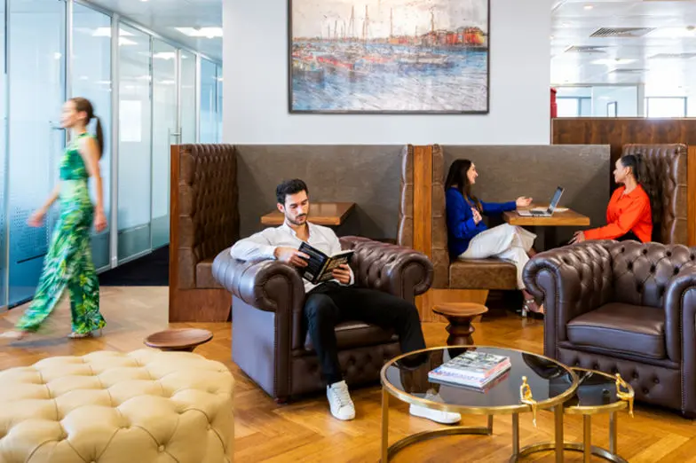 Breakout space in Servcorp Canary Wharf