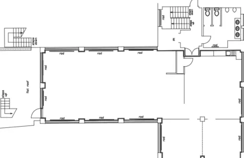Floor plan of full time office workspace in 22-25 Eastcastle