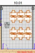 Floor plan of full time office workspace in Industrious 30 Crown Place