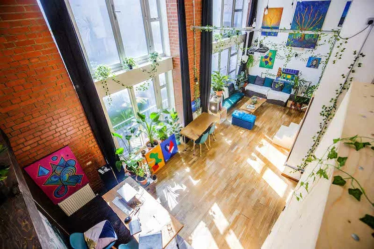 Arial view of coworking space at House of Transformation on Tally Market website.jpg