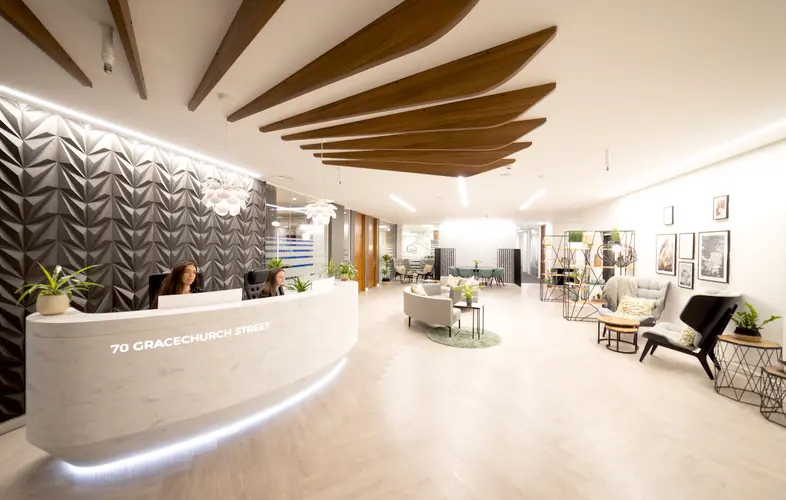 Reception in Orega 70 Gracechurch Street